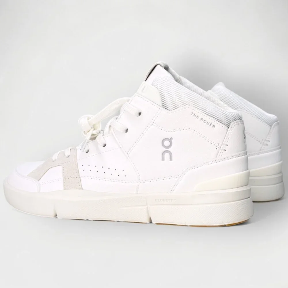 On Roger Clubhouse Mid Women’s Shoes White Sand Size 10 New with Box - Picture 6 of 15